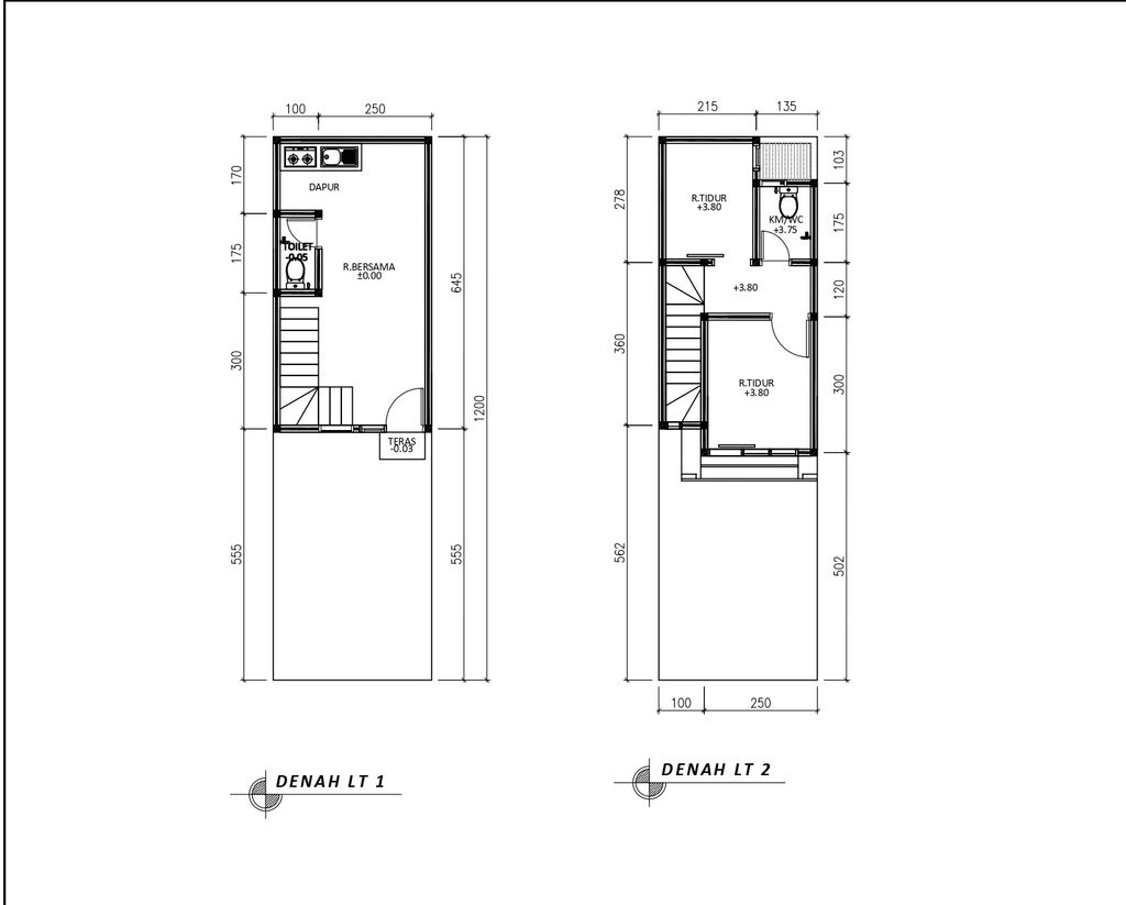 foto denah rumah tipe 43 Compact High Ceiling (407) perumahan G-Land Ciwastra Park