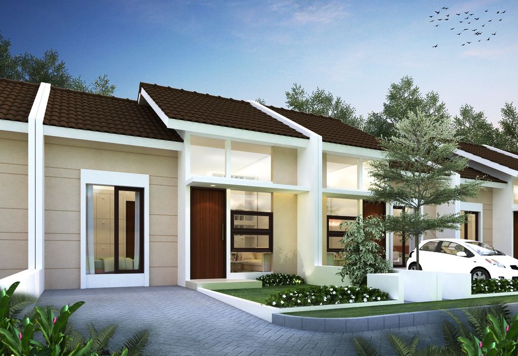 foto tampak rumah tipe CAKRA EXT perumahan JADE SUDIMORO