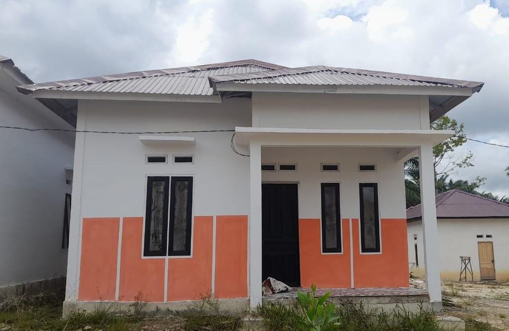 foto tampak rumah tipe 36 perumahan AGUNG SURYA MITRA