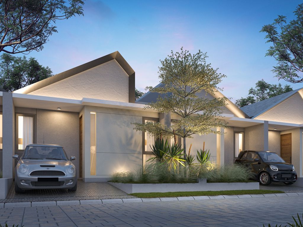 foto tampak rumah tipe CYGNUS perumahan SWP RESIDENCE 2