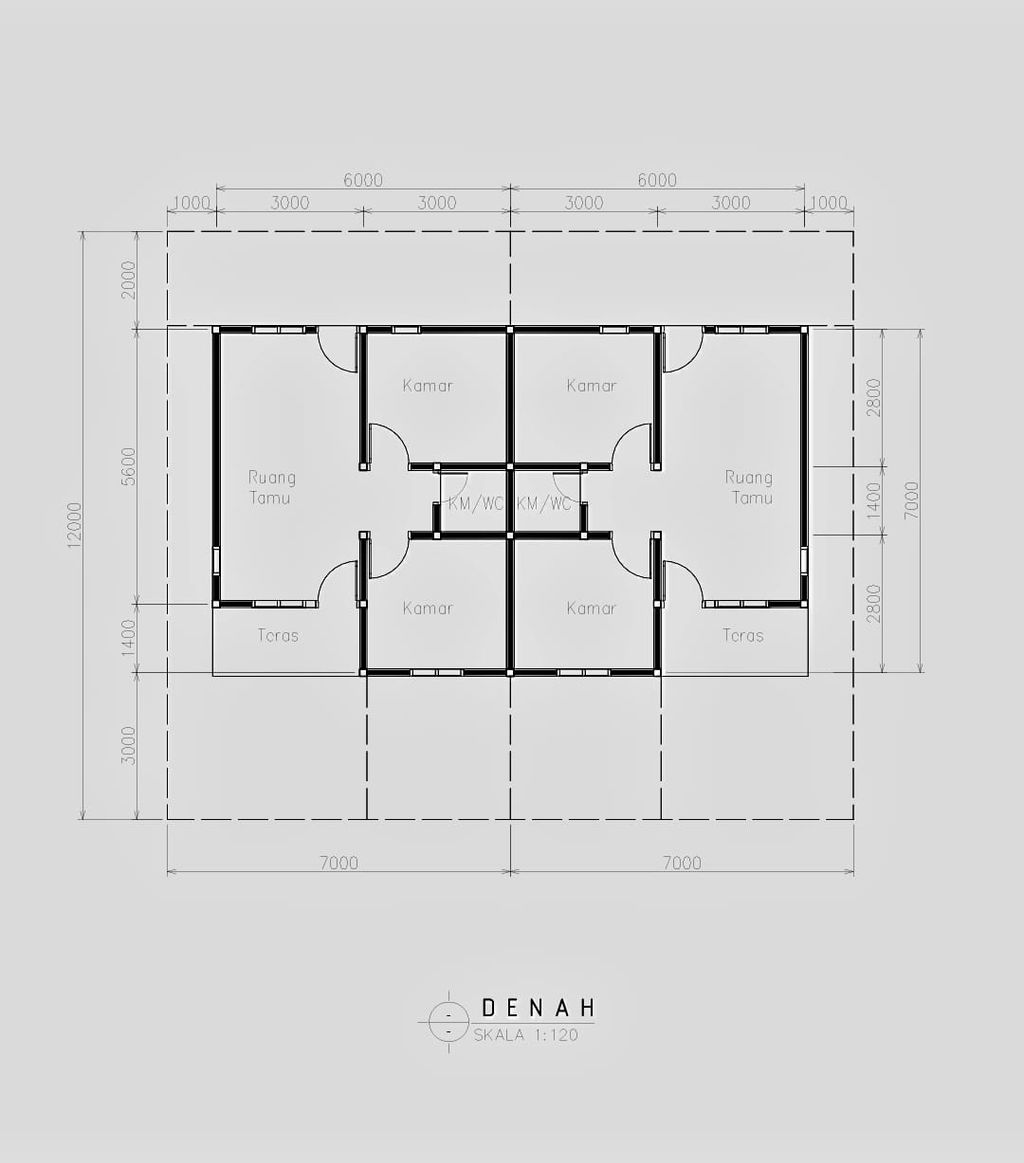 foto denah rumah tipe 36 perumahan PERMATA HIJAU PERMAI 6