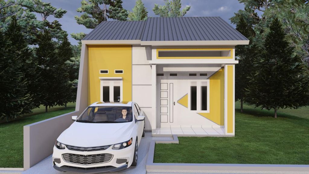 foto tampak rumah tipe 36 perumahan IKAY RESIDENCE I
