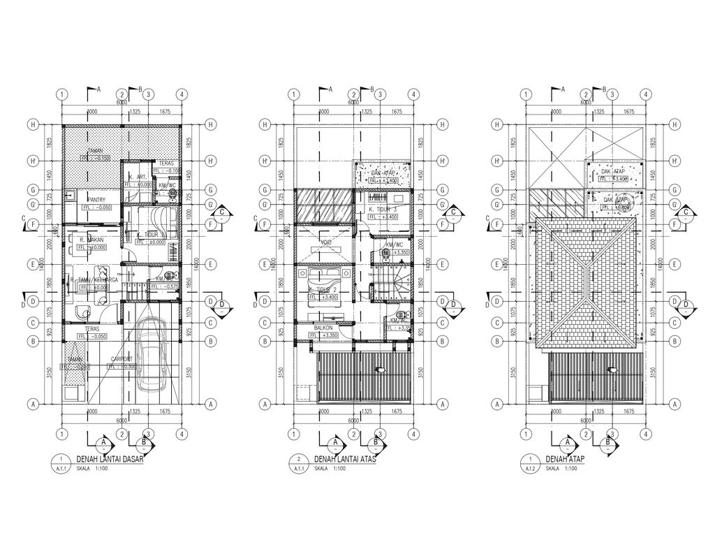 foto denah rumah tipe VALENCIA 69/84 perumahan METLAND CIBITUNG - CLUSTER LISSE