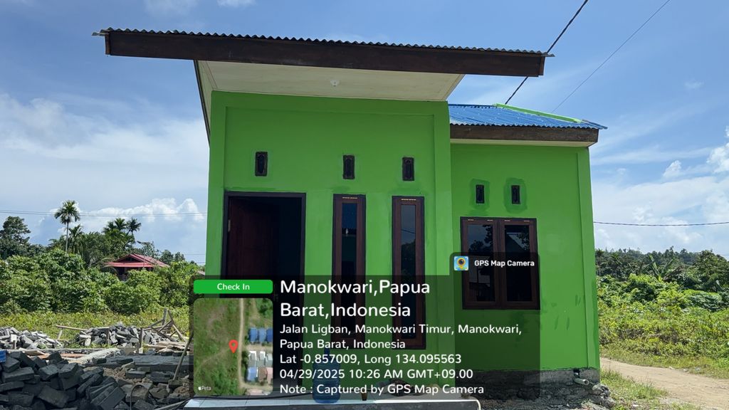 foto tampak rumah tipe 36/96 perumahan SUSWENI INDAH PERMAI