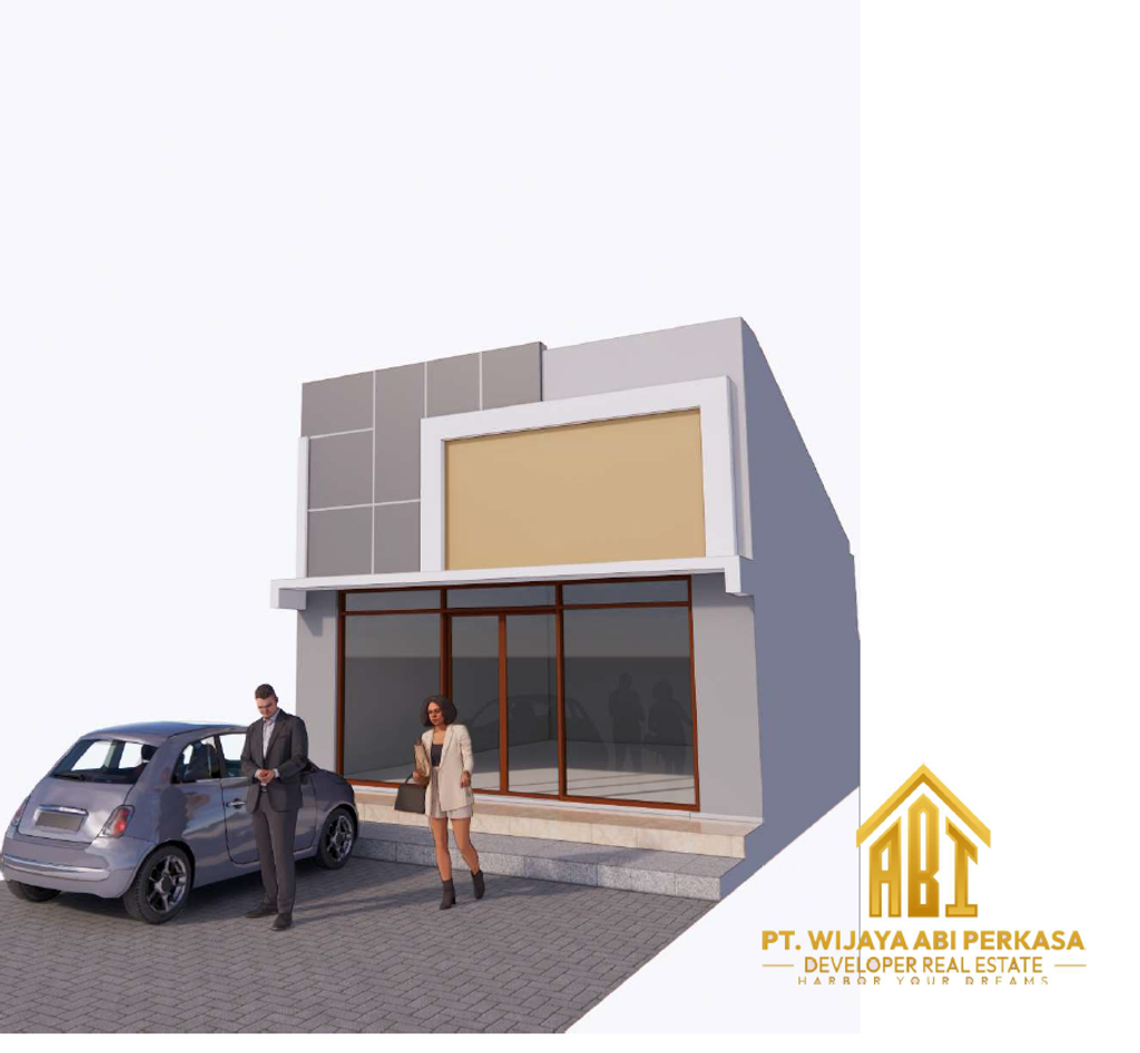 foto tampak rumah tipe Ruko 2-3 perumahan Rosiana Abi Residence