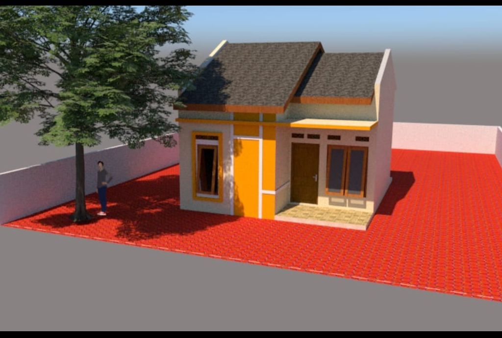 foto tampak rumah tipe 36 perumahan GREEN HILLS