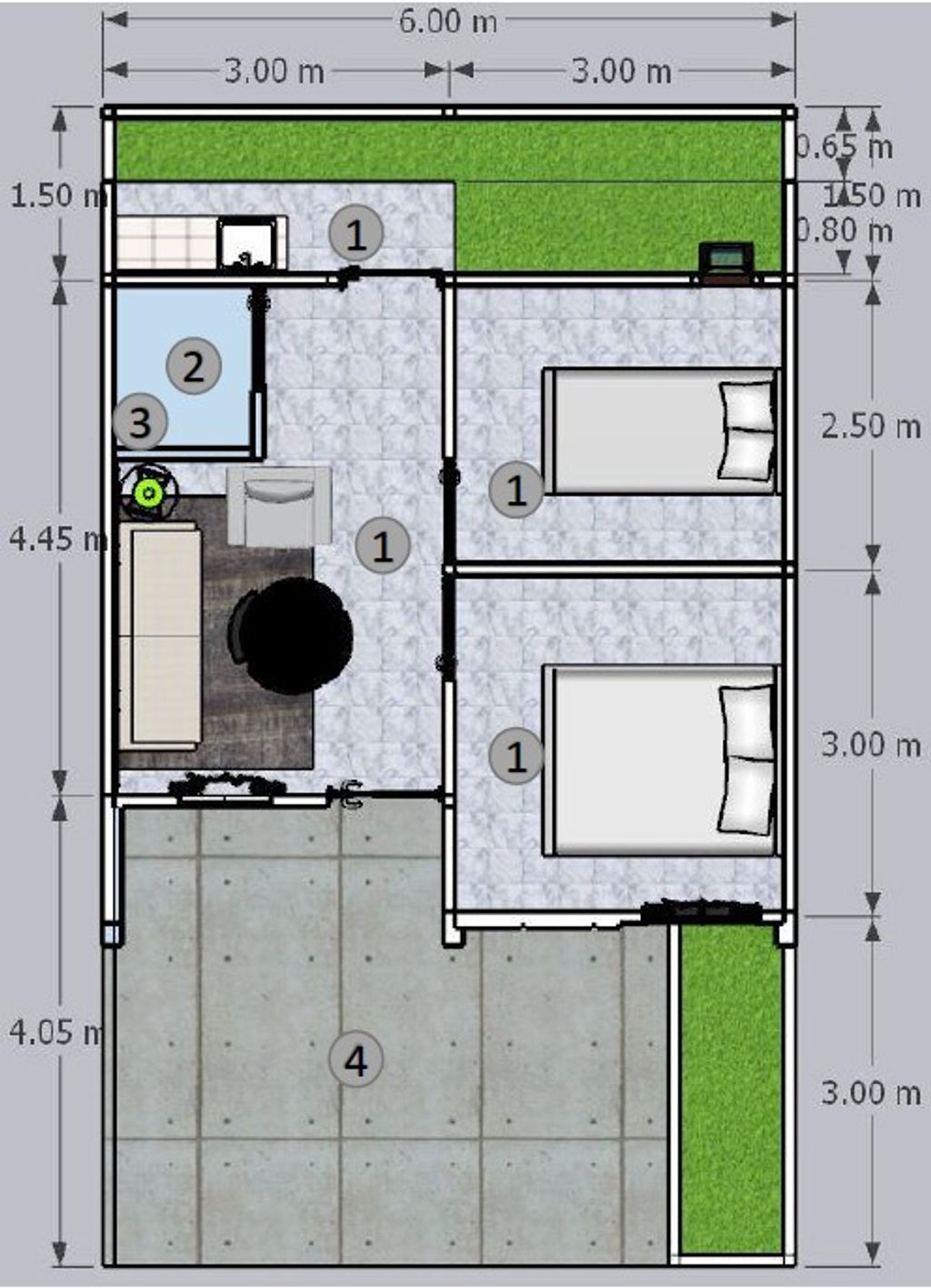 foto denah rumah tipe SCANDINAVIAN perumahan Metro Paragon Residence 2