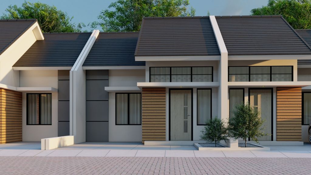 foto tampak rumah tipe 36 perumahan GRAND RIZQI EFENDI RESIDENCE