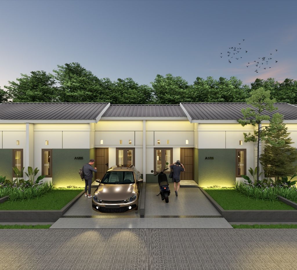 foto tampak rumah tipe 36 perumahan RACHITA ESTATE 6