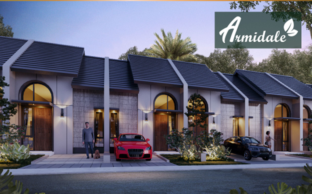 foto tampak rumah tipe Armidale perumahan CitraLand Kota Deli Megapolitan Tanjung Morawa