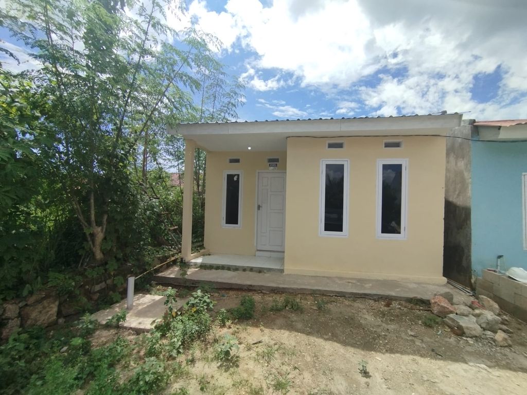 foto tampak rumah tipe SUBSIDI 36 BARU perumahan GRAHA MANDIRI PERMAI