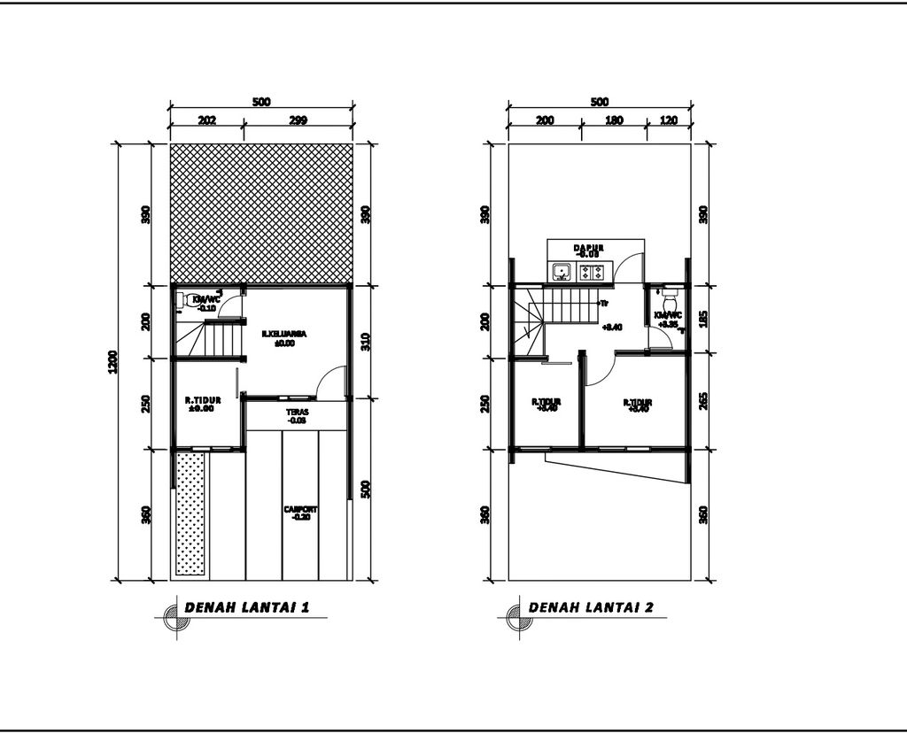 foto denah rumah tipe 41 Superimposed (3 kamar) (442) perumahan G-Land Harmony Hills