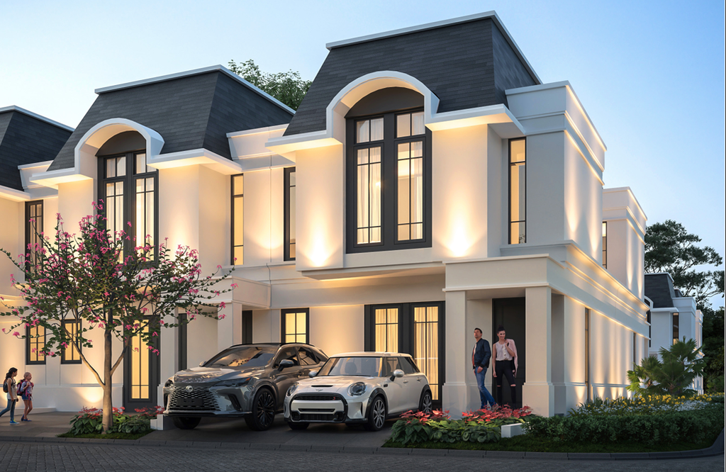 foto tampak rumah tipe MAGNOLIA perumahan CITRAGARDEN BINTARO TAHAP III