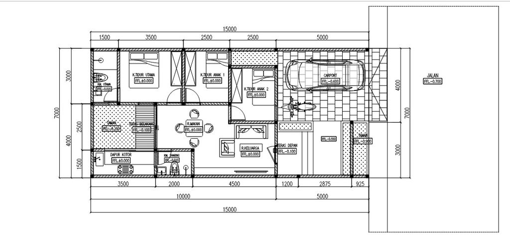 foto denah rumah tipe 60/157 perumahan CIHEULANG REGENCY