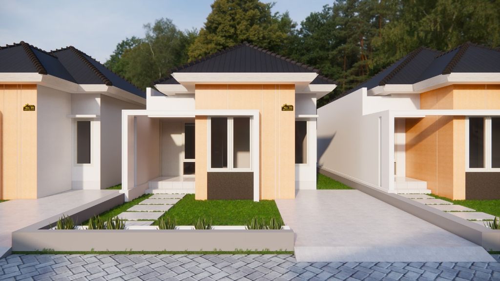 foto tampak rumah tipe 36 perumahan PERUMAHAN PERSEN CITY