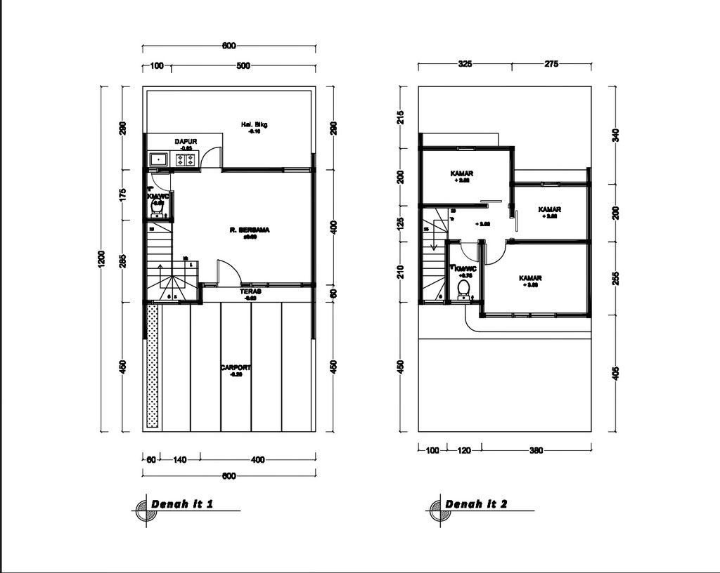 foto denah rumah tipe 57 Compact High Ceiling (3KT) (644) perumahan G-Land Ciwastra Park 2