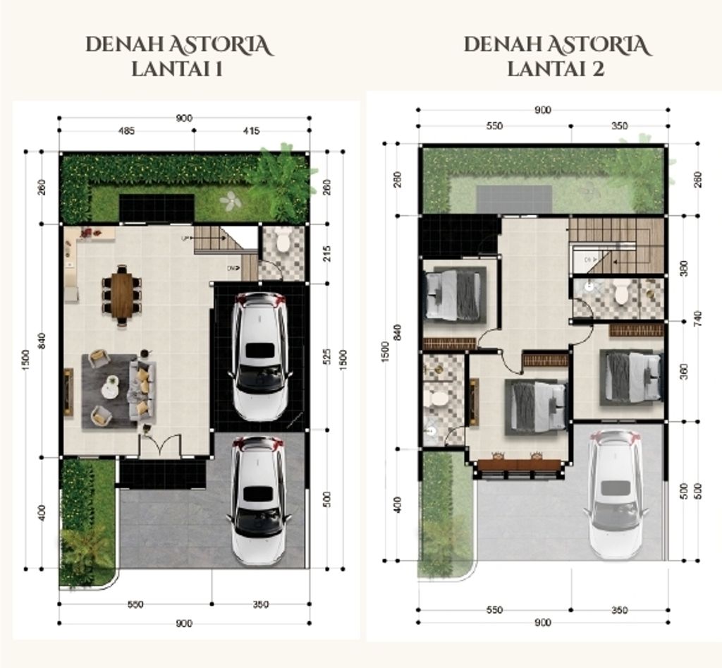 foto denah rumah tipe ASTORIA perumahan SOEDIRMAN PARK RESIDENCE