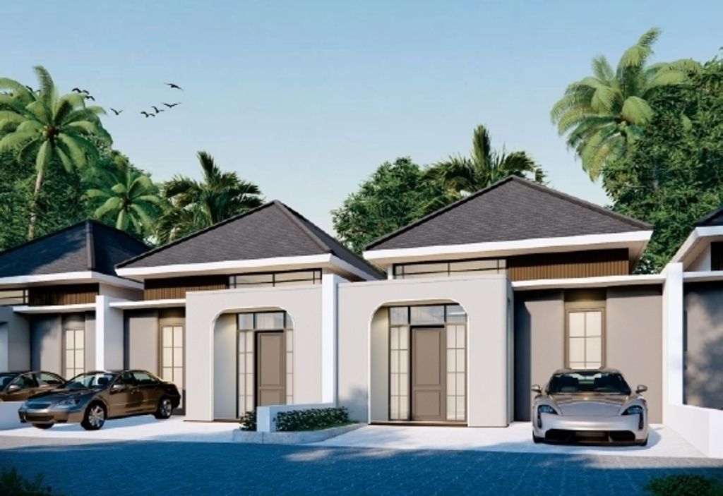 foto tampak rumah tipe VELA perumahan SOEDIRMAN PARK RESIDENCE