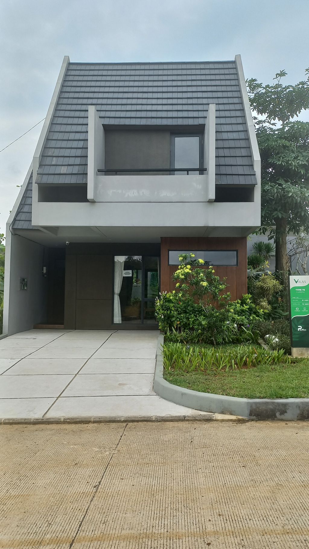 foto tampak rumah tipe CLASSICA perumahan PUTA NUTU RESORT & RESIDENCE