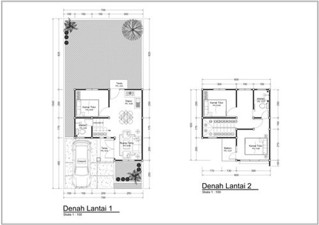 foto denah rumah tipe BOULEVARD 60 perumahan PERUMAHAN CENDRAWASIH GREEN RESIDENCE