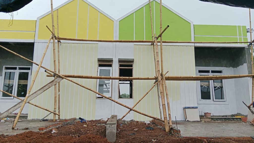 foto tampak rumah tipe 36/72 perumahan Griya Harapan Sentosa Galesong