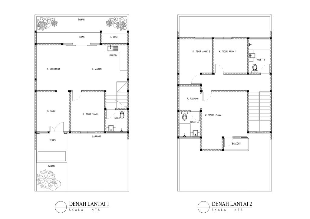 foto denah rumah tipe anastasia perumahan PERUMAHAN PERMATA PARK VIEW 2