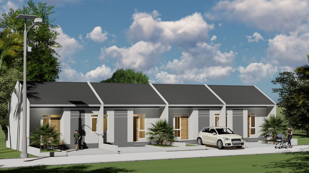 foto tampak rumah tipe 30/60 perumahan Kotakita 4 Ungaran