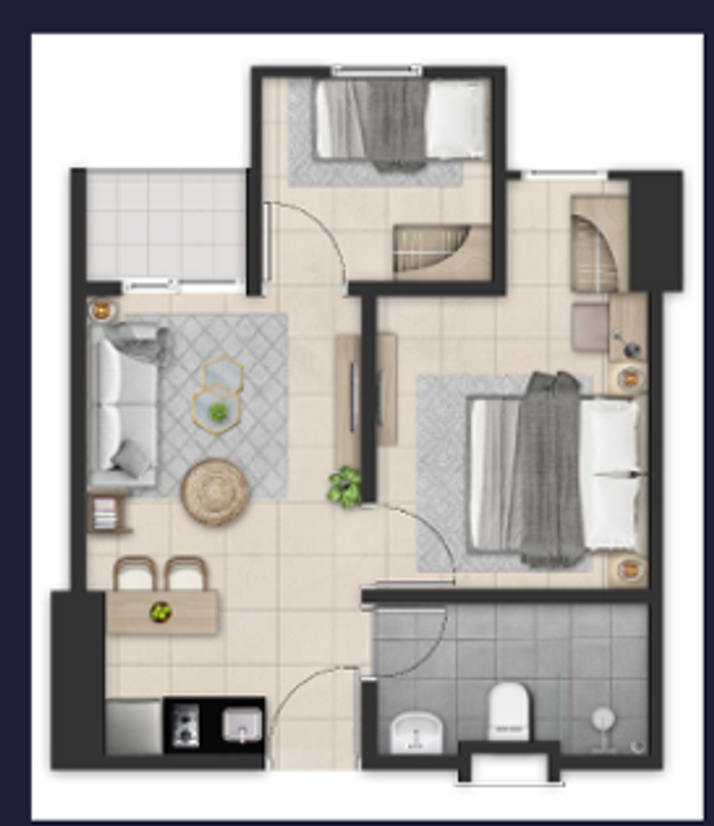 foto denah rumah tipe KAMAR TIDUR A perumahan Metro Garden Apartment