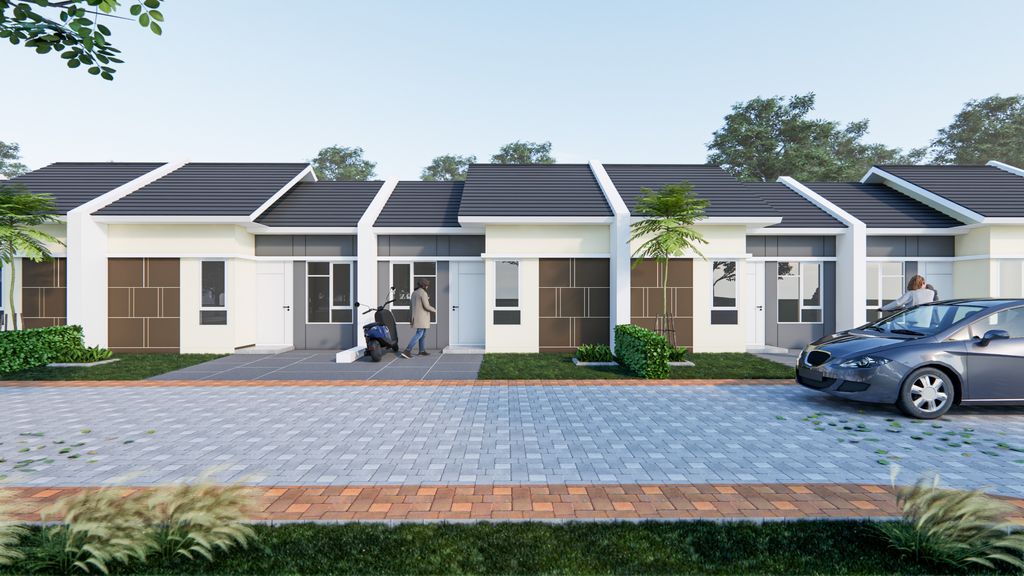 foto tampak rumah tipe 30/60 perumahan TAMAN HARMONI