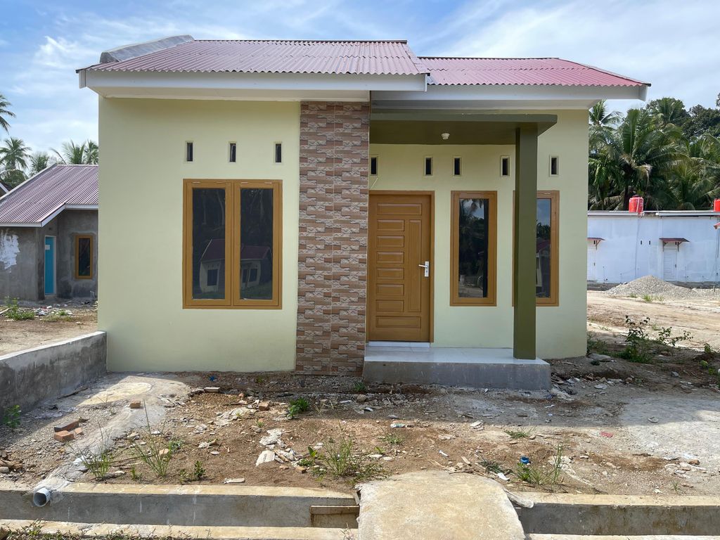 foto tampak rumah tipe 36 perumahan D'NAFA ROYAL GARDEN Ringan Ringan