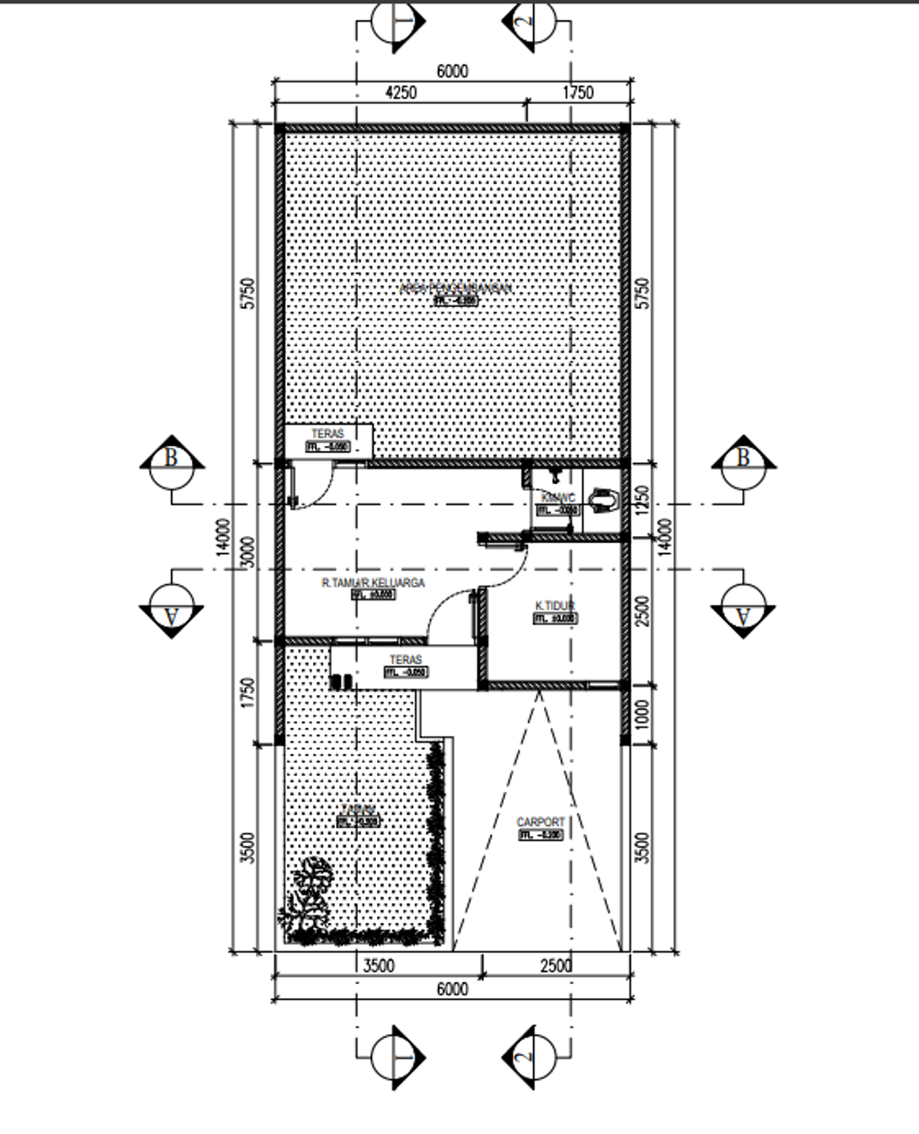 foto denah rumah tipe 21/90 perumahan NEW KUTOSARI RESIDENCE