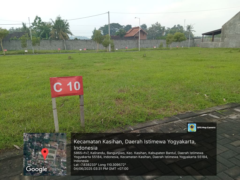 foto contoh rumah perumahan Permata Bangunjiwo Regency