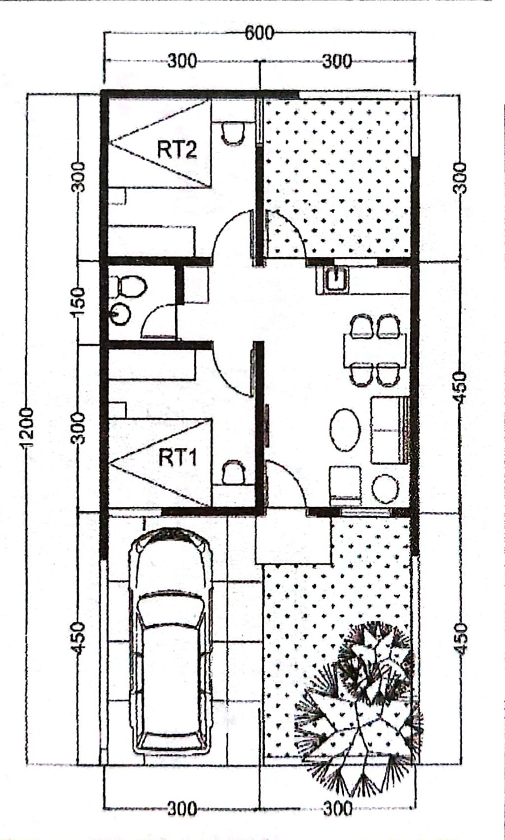 foto denah rumah tipe 36 perumahan GRAHA NENDALI 2 TAHAP IV