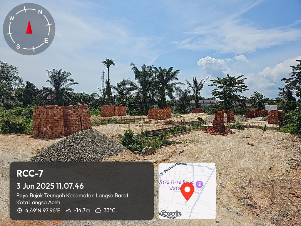 foto posisi tengah perumahan RADIJA CITY CLUSTER - 7 (RCC-7)