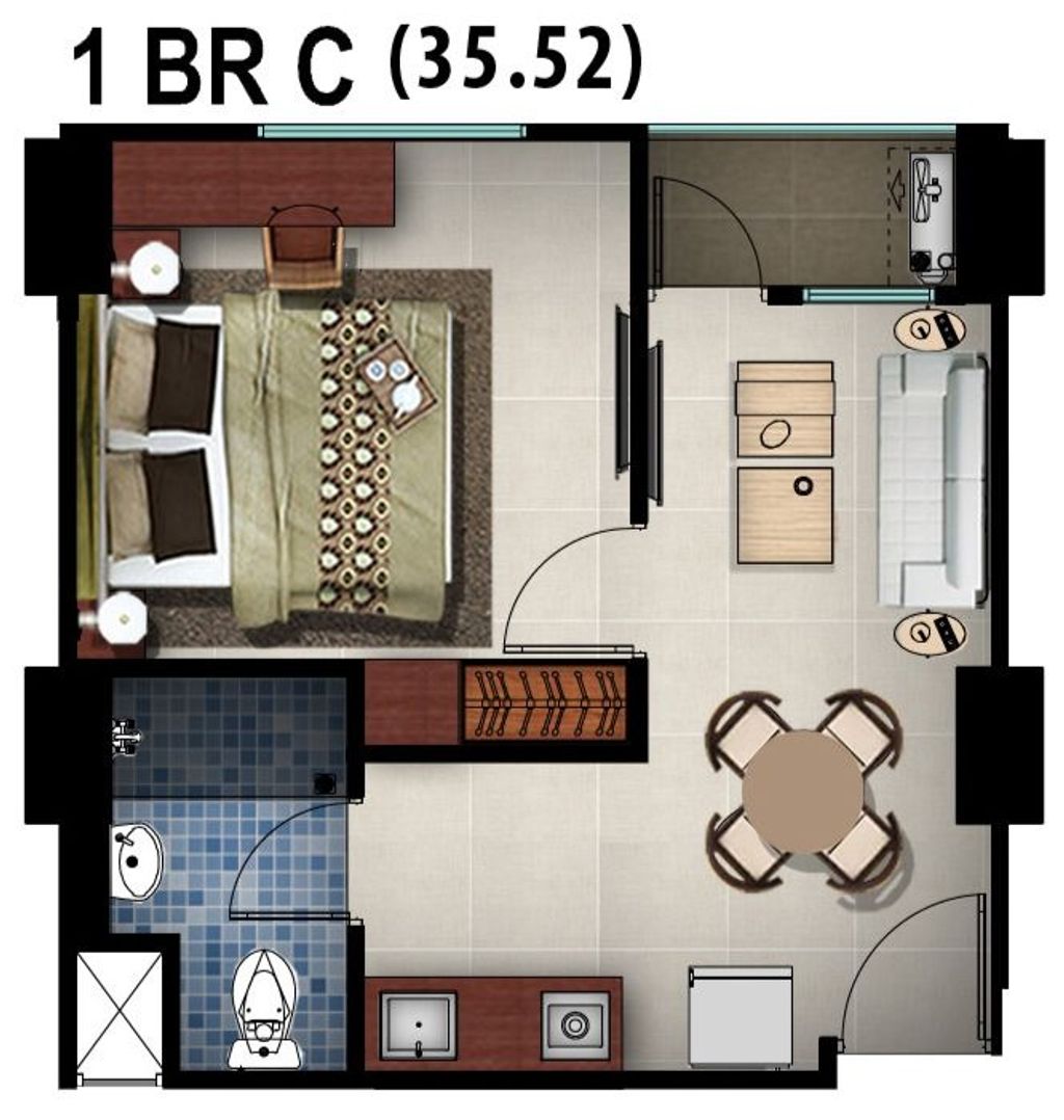 foto tampak rumah tipe 1 BR C perumahan Grand Dhika City Lifestyle Jatiwarna