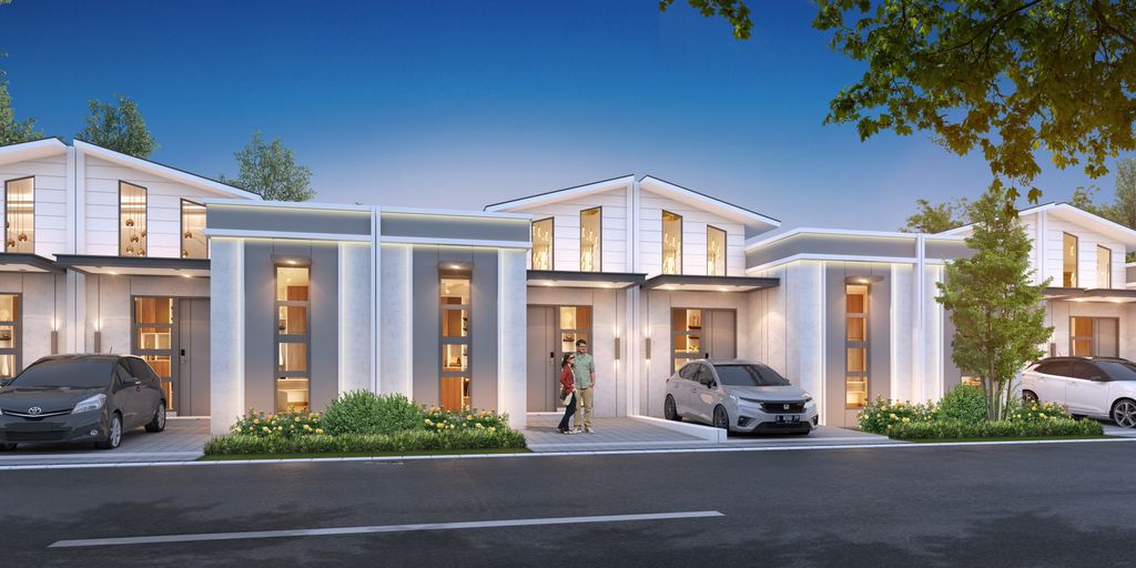 foto tampak rumah tipe BAHAGIA perumahan Mitra Garden Serang 2
