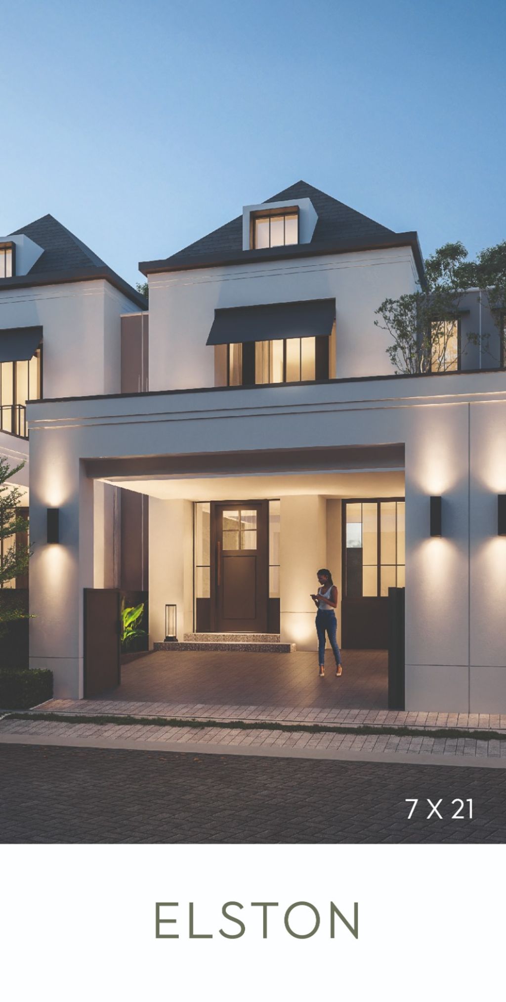 foto tampak rumah tipe ELSTON NEO perumahan GRAND HARVEST