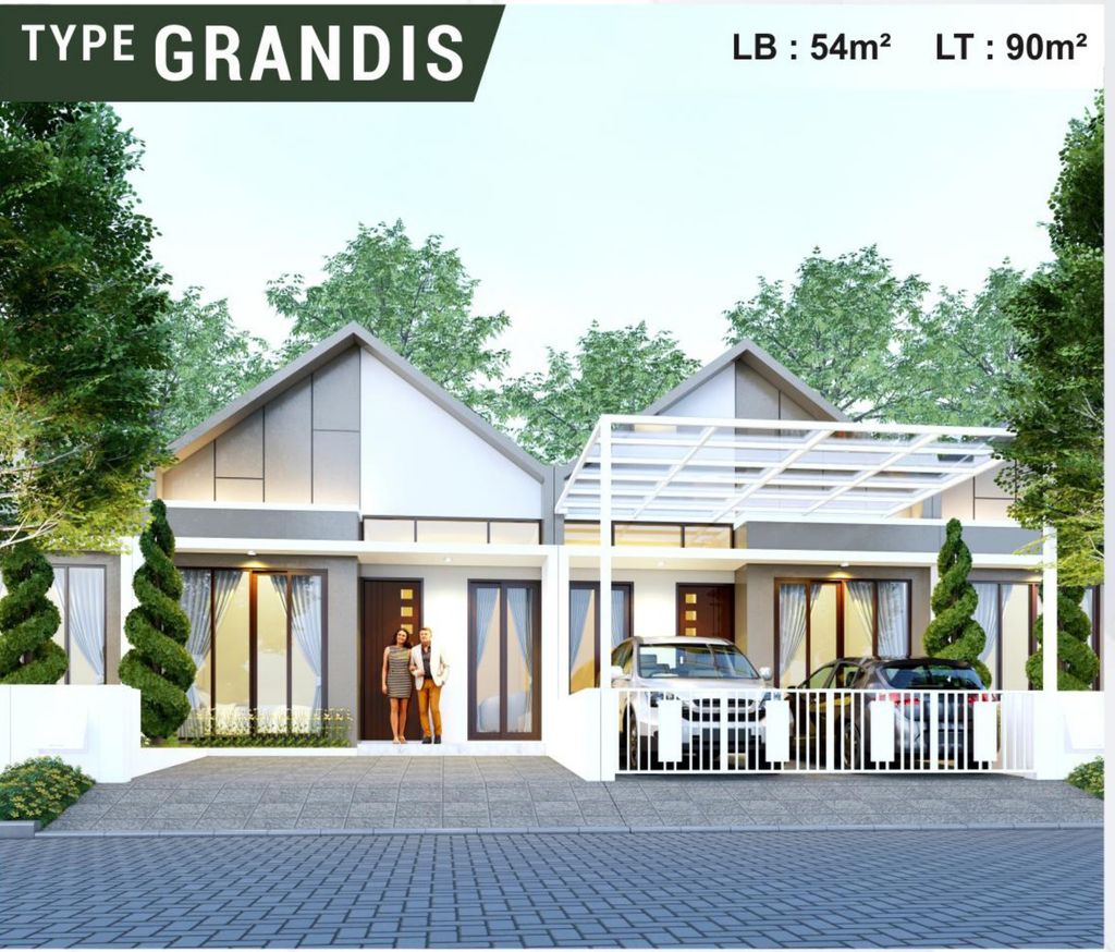 foto tampak rumah tipe GRANDIS (619) perumahan NEO NATURA