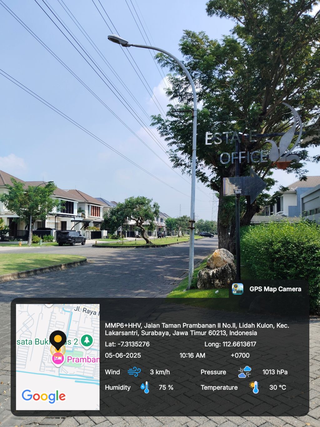 foto gerbang perumahan Prambanan Residence BLVD2