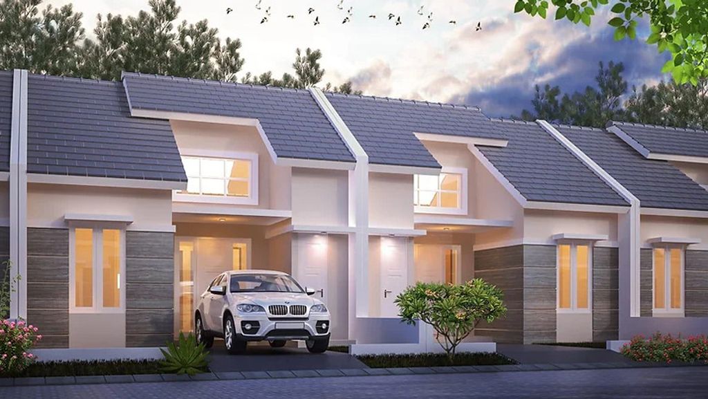 foto tampak rumah tipe 48/90 perumahan ALANA REGENCY TAMBAK OSO TAHAP 2 DAN 3