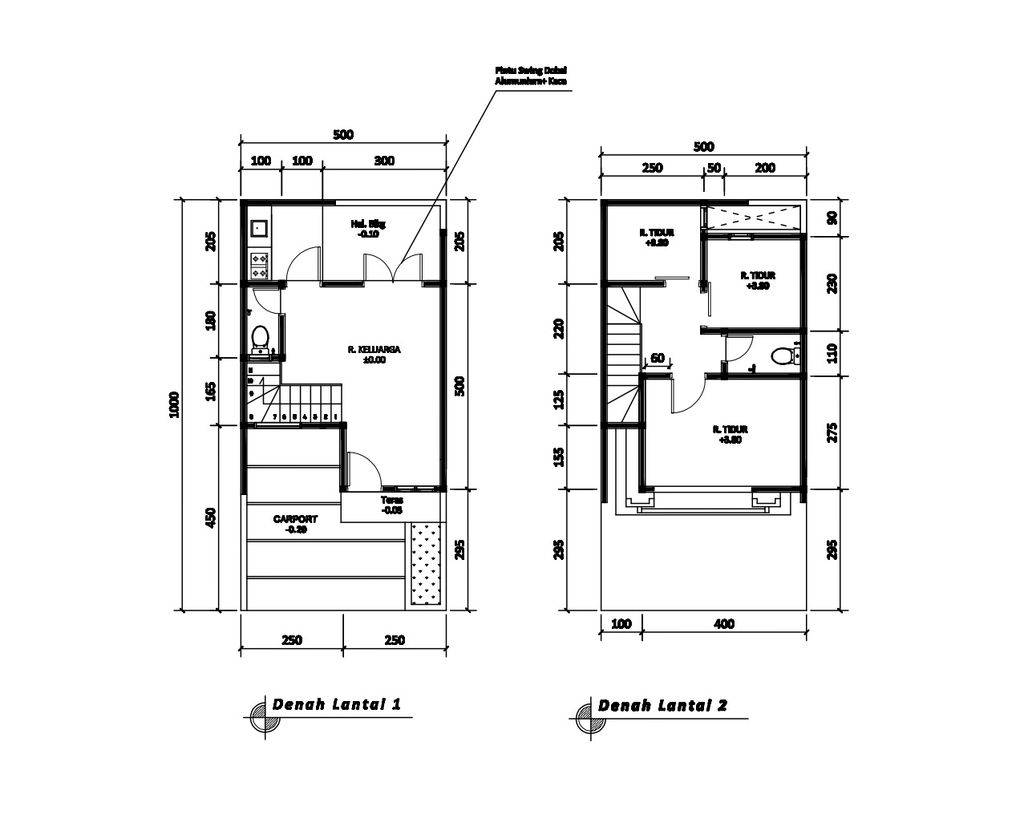 foto denah rumah tipe 54 New Compact HC Classic (3KT) (669) perumahan G-Land Arcadia Buahbatu
