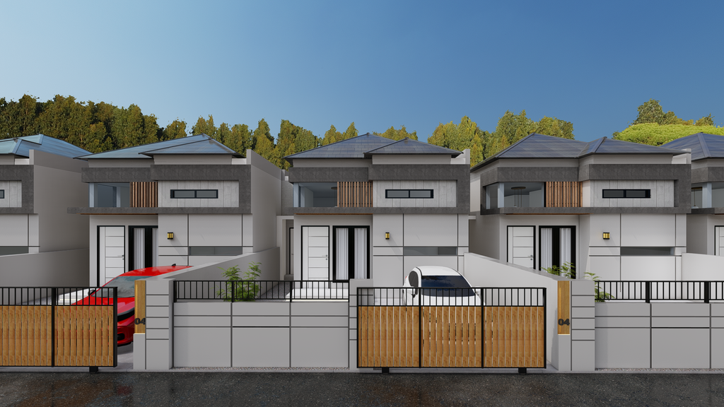 foto tampak rumah tipe KOMERSIL 45 perumahan Kadar Malibela Residence