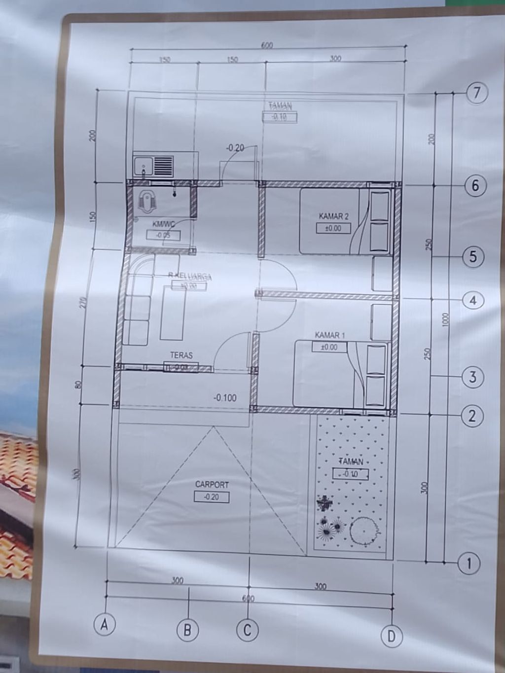 foto denah rumah tipe 30/60 perumahan PERUMAHAN SYLVIA REGENCY 2