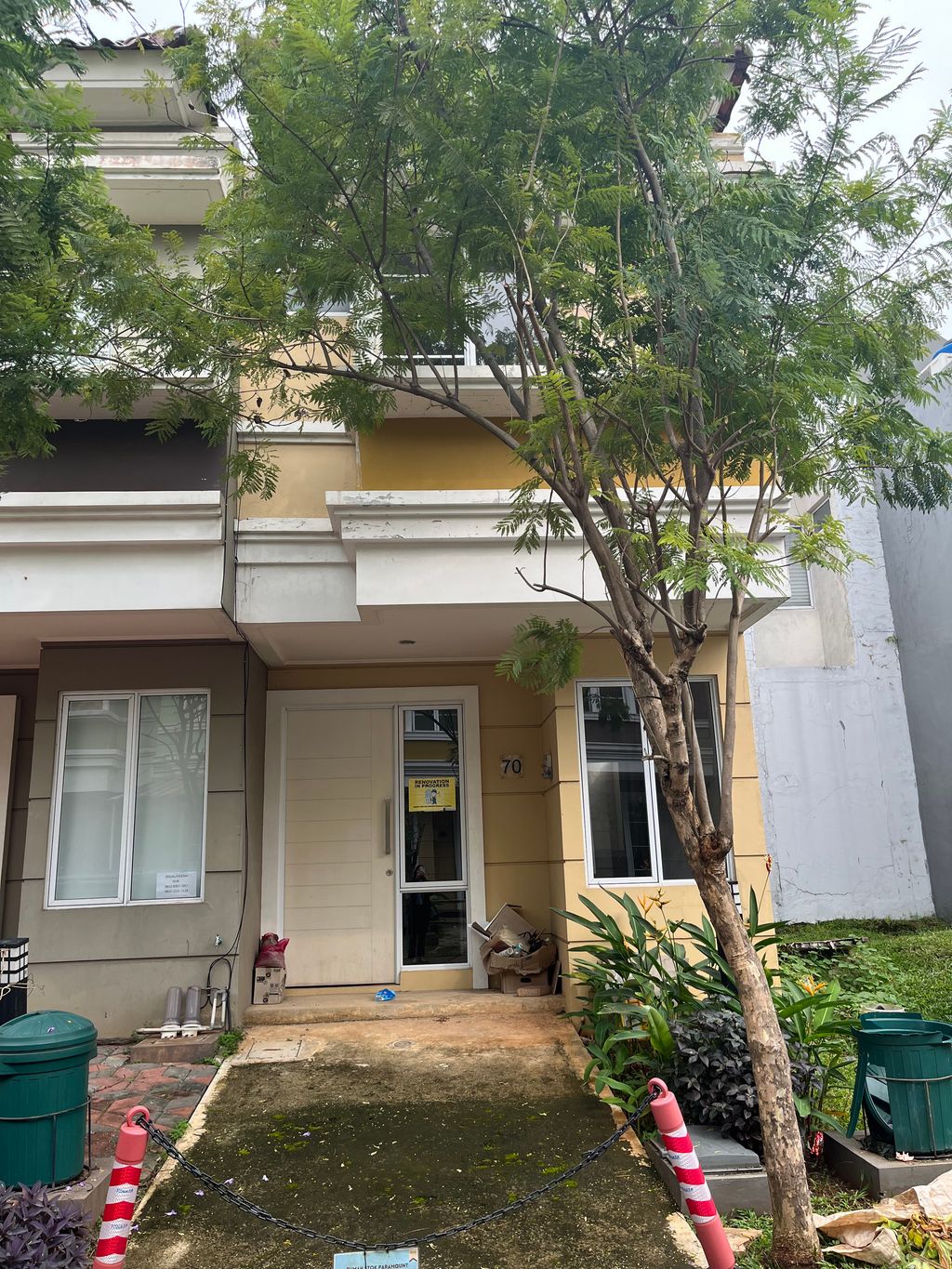 foto tampak rumah tipe ELSTON/70 perumahan CLUSTER AMARILLO VILLAGE