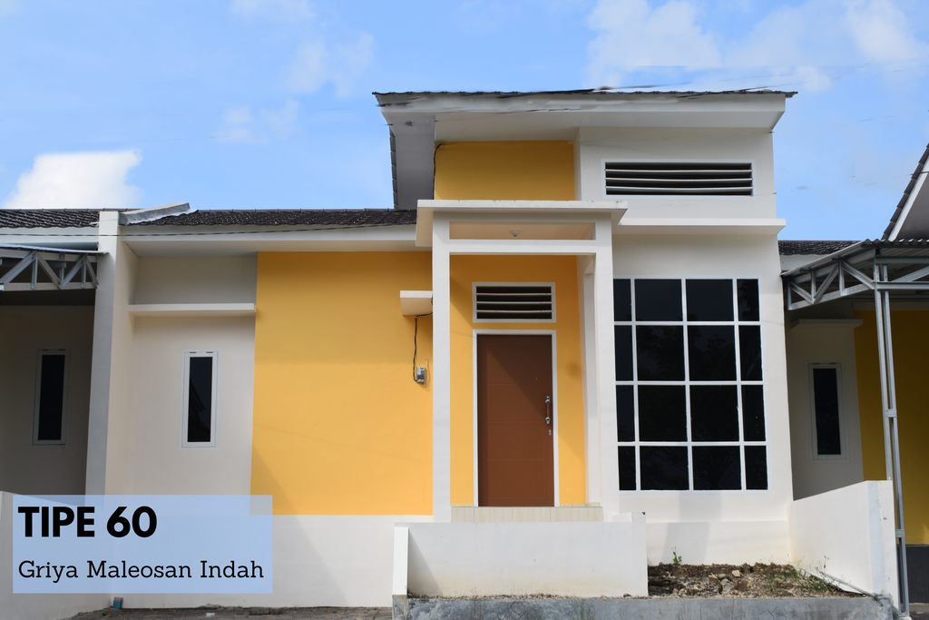 foto tampak rumah tipe Allnatt 2025 perumahan Griya Maleosan Indah