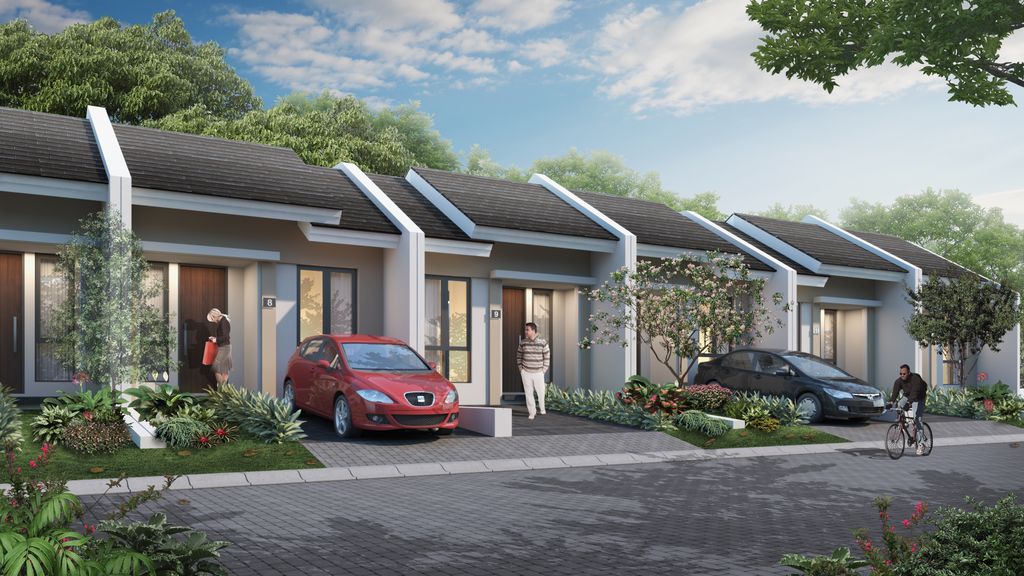 foto tampak rumah tipe NEO ZINNIA perumahan IMPERIAL VIEW