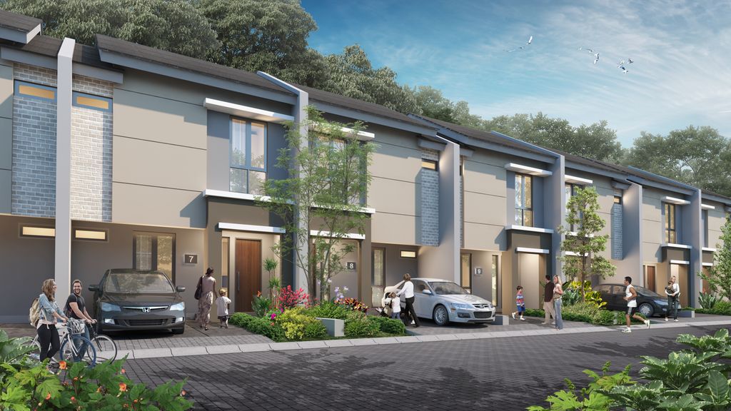 foto tampak rumah tipe GRAND LUNARIA perumahan IMPERIAL VIEW