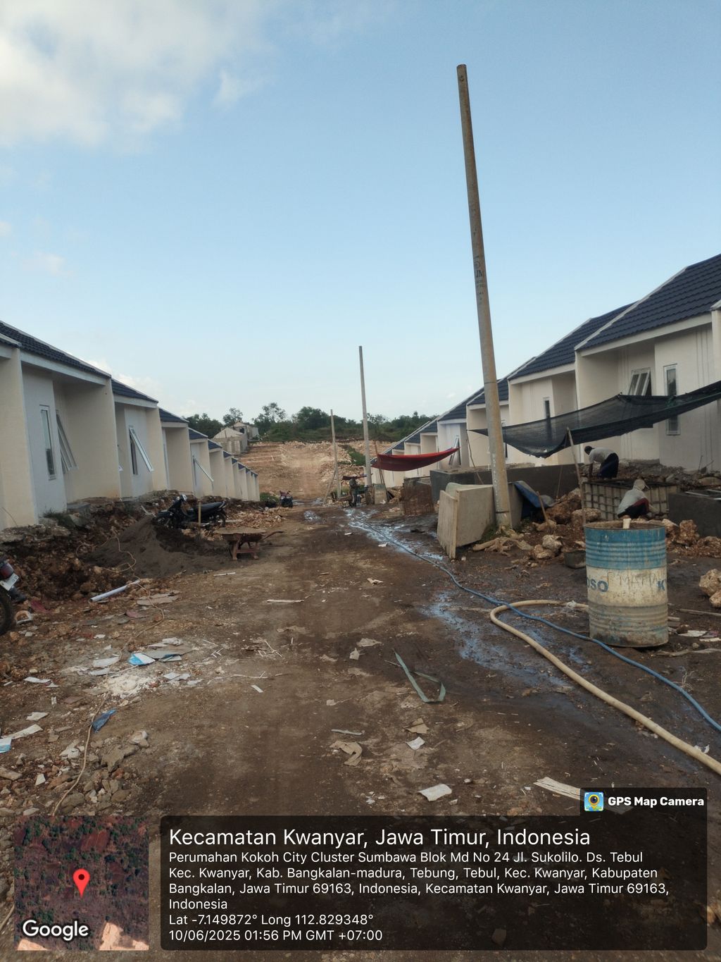 foto posisi tengah perumahan KOKOH CITY CLUSTER HALMAHERA