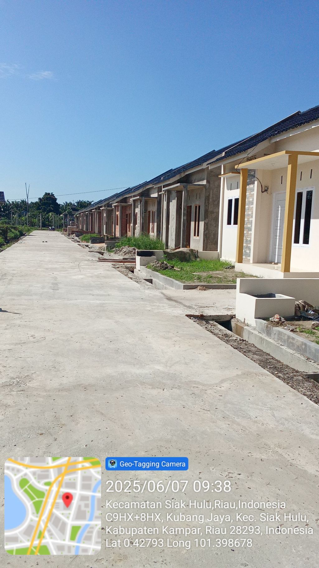 foto posisi tengah perumahan INARA SULTAN