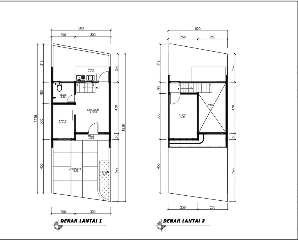 foto denah rumah tipe 36 Mezanin Modern (408) perumahan Cluster Beverly